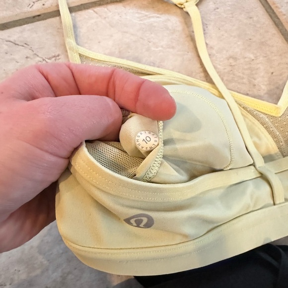 2for1 Yellow and Blue Lululemon Sport Bras Size 10 - Picture 5 of 7